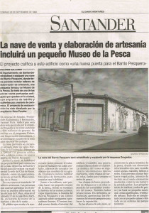 La nave de artesanía incluye un Museo de la Pesca (26091999)Diariomontañes